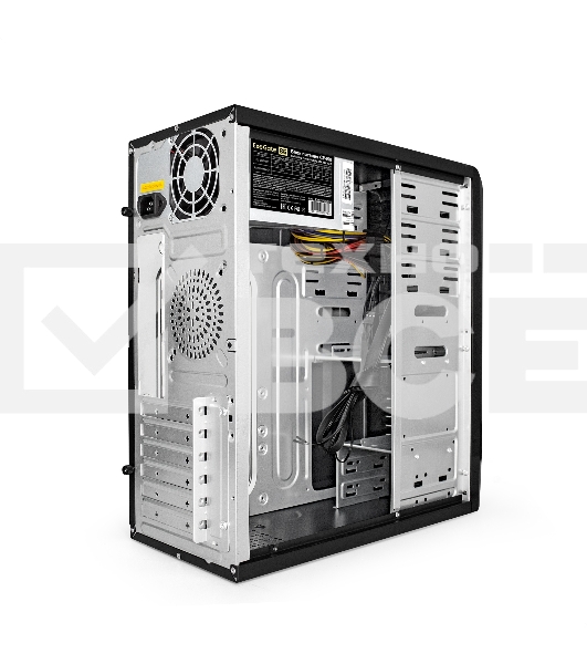 Компьютерный корпус Miditower Exegate CP-601 Black, ATX, <CP450W, 80mm>, 2*USB, Audio