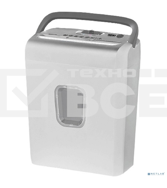 Шредер Cactus CS-SH-C3, белый (секр.P-4) фрагменты 8лист. 13лтр. скрепки скобы пл.карты