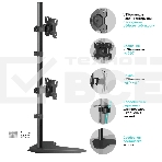 Кронштейн ONKRON D208FS для двух мониторов 13
