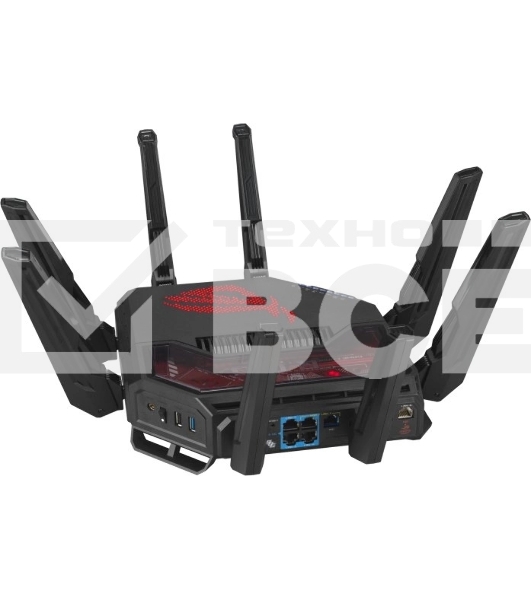 Маршрутизатор ASUS GT-BE19000, черный/красный, 90IG0850-MO9A0V