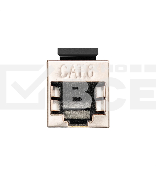 Модуль проходной ExeGate CP45-KJ-SH-C5e (RJ45-RJ45 формата Keystone Jack, Кат.5e, экранированный)