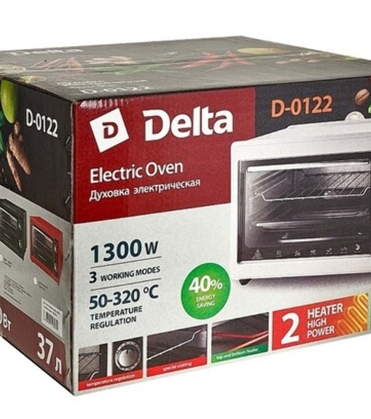 Мини-печь DELTA D-0122 серый