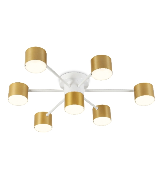 Потолочный светильник Ambrella light FL51725/7 WH/GD белый/золото GX53/7 max 12W 645*135