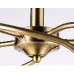 Светильник Ambrella light TR3199/5 SB/CL/FR бронза/прозрачный/белый матовый E27/5 max 40W D600*485, фото3