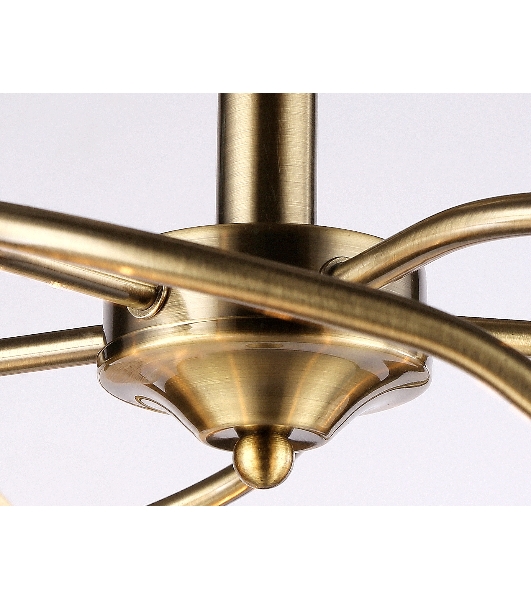 Светильник Ambrella light TR3199/5 SB/CL/FR бронза/прозрачный/белый матовый E27/5 max 40W D600*485