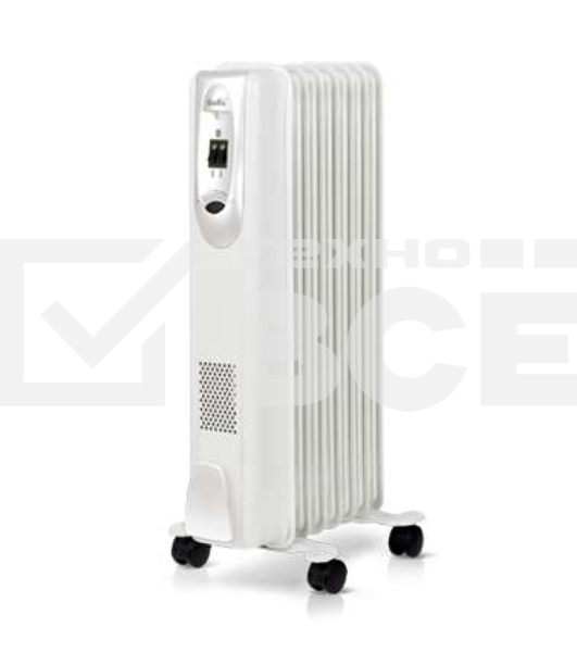 Масляный обогреватель Ballu Classic BOH/CL-07WRN (7 секций), белый, 1500 Вт, 20 м2, термостат