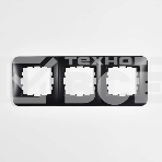 Рамка 3-м KARINA LIFE горизонт. черный бархат LEZARD 708-4200-148, фото4