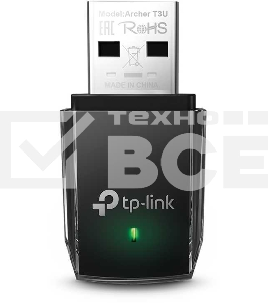 Адаптер TP-LINK Archer T3U AC1300 Мини Wi-Fi MU-MIMO USB-адаптер
