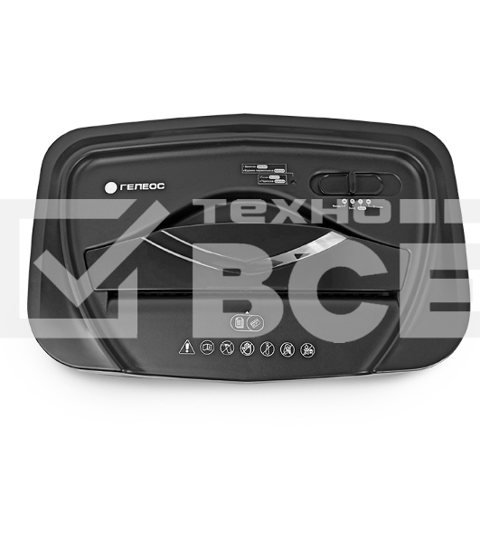 Уничтожитель документов ГЕЛЕОС УМ22-4 Уничтожитель документов ГЕЛЕОС УМ22-4,  DIN P-4 (4 ур-нь секр.), фрагмент 4х35мм, 14 лист (70г/м2), CD/пл.карты/скрепки/скобы, 22 литра