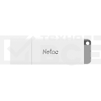 Флеш диск Netac U185 128Gb <NT03U185N-128G-20WH>, USB2.0, с колпачком, пластиковая белая, фото10