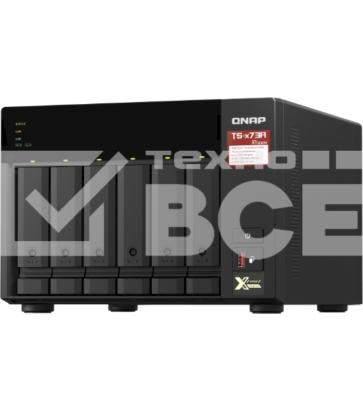 Сетевое хранилище без дисков SMB QNAP TS-673A-8G NAS, 6 trays 3,5