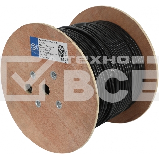Кабель сетевой Ningbo FTP 4 пары cat5E solid 0.5мм Cu molded 305м серый outdoor стальной трос