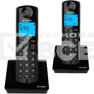 Радиотелефон ALCATEL S230 DUO RU черный