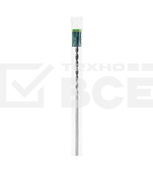 Сверло по дереву Сибртех, 12х500 мм, цилиндрический хвостовик