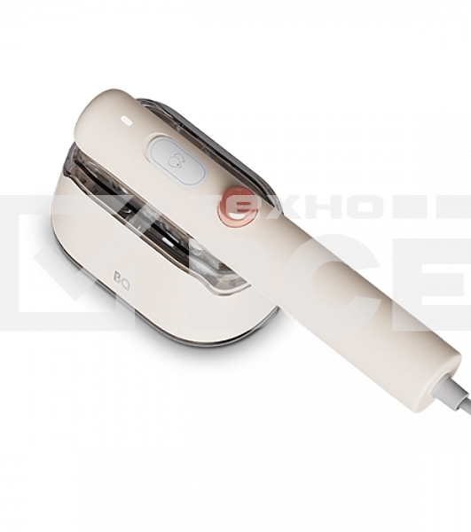 Ручной отпариватель BQ SG1009H Beige, Мощность 1000 Ватт, 2 в 1: Отпаривание и глажка, Быстрый нагрев, Для всех типов ткани,Вертикальное и горизонтальное отпаривание, Сухая глажка, Тефлоновое покрытие подошвы, Подставка и мерный стакан в комплекте, Устрой