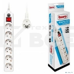 Сетевой фильтр Buro 600SH-5-W 5м (6 розеток) белый (коробка), фото3