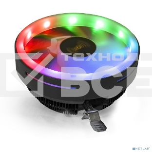 Кулер для процессора ExeGate Dark Magic EE126R-PWM.RGB черный, 120 мм, алюминий, 2000 об/мин, 24 дБ, 4 pin, 100 Вт, 67 мм