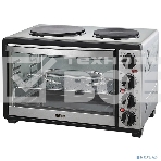 Мини-печь Mystery MOT-3330 (нержавеющая сталь, 1500 Вт, 2 конфорки, гриль, съемный вертел), фото8