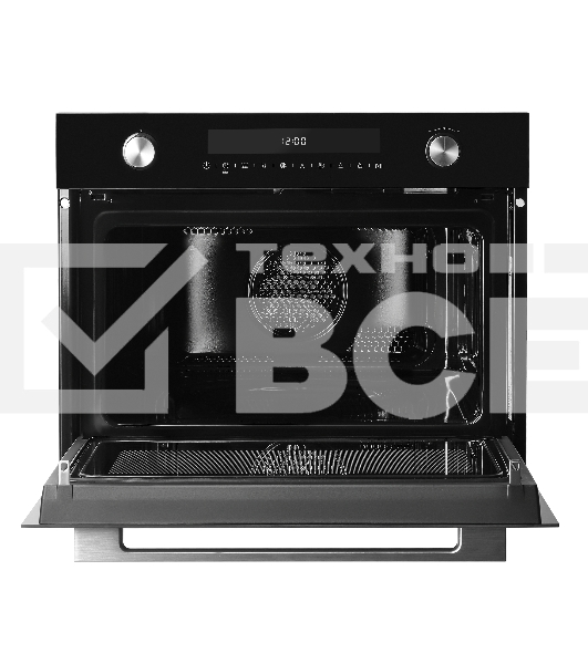 Компактный духовой шкаф с функцией СВЧ Maunfeld MCMO5015MFB