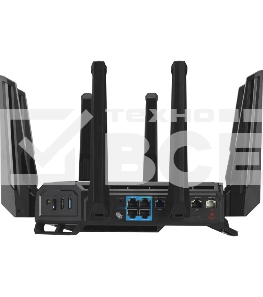 Маршрутизатор ASUS GT-BE19000, черный/красный, 90IG0850-MO9A0V