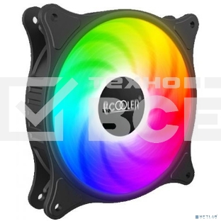 Вентилятор для корпуса PCCooler FX-120-3 черный, 120 мм, 1200 об/мин, 18 дБ, 3 pin