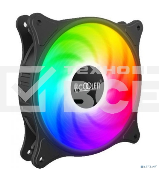 Вентилятор для корпуса PCCooler FX-120-3 черный, 120 мм, 1200 об/мин, 18 дБ, 3 pin