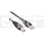 Кабель ExeGate EX-CC-USB2-AMBM-1.8 USB 2.0 Am/Bm, 1,8м черный, фото2