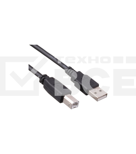 Кабель ExeGate EX-CC-USB2-AMBM-1.8 USB 2.0 Am/Bm, 1,8м черный