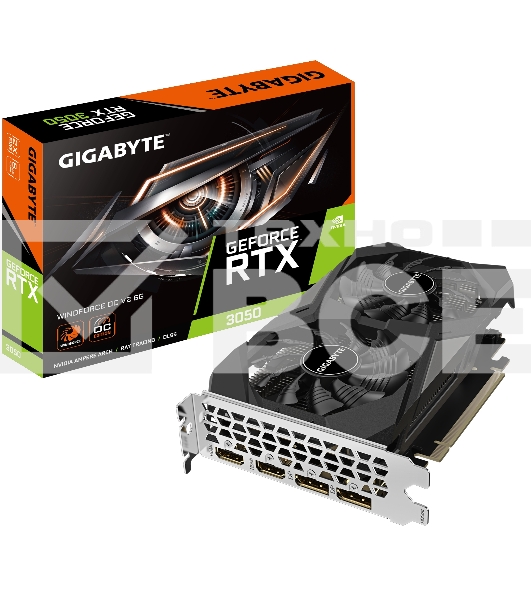 Видеокарта Gigabyte GV-N3050WF2OCV2-6GD PCI-E 4.0 96bit GDDR6 1470/14000 HDMIx2 DPx2 HDCP Ret