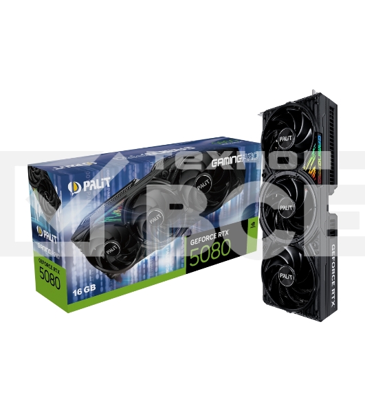 Видеокарта Palit PA-RTX5080 GAMINGPRO 16GB GDDR7 256bit 3xDP HDMI 3FAN RTL