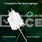 Сетевое зарядное устройство Digma Pro DPW6B 65W 3.25A (PD+QC) 2хUSB-C/USB-A универсальное белый (DPW6B5GX12WH), фото7