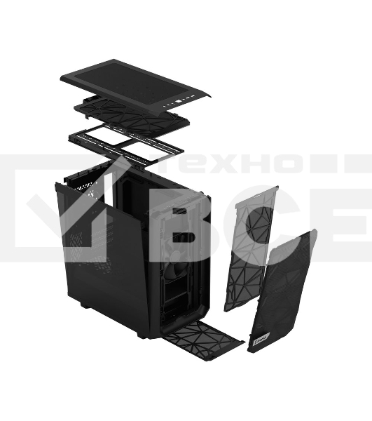 Компьютерный корпус Fractal Design Meshify 2 Mini черный TG Dark Tint/FD-C-MES2M-01