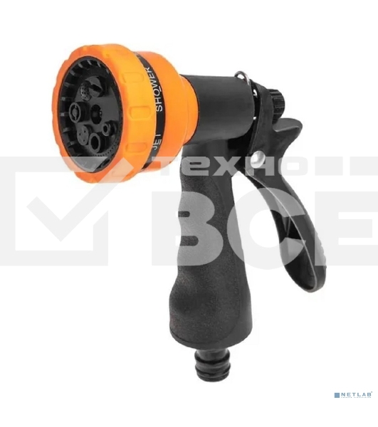 Пистолет-распылитель с резиновой ручкой 7 режимов ЧЕТЫРЕ СЕЗОНА 62-0282