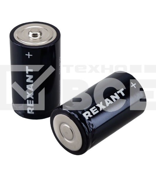 Батарейка алкалиновая Rexant D/LR20 1,5В блистер 2 шт.
