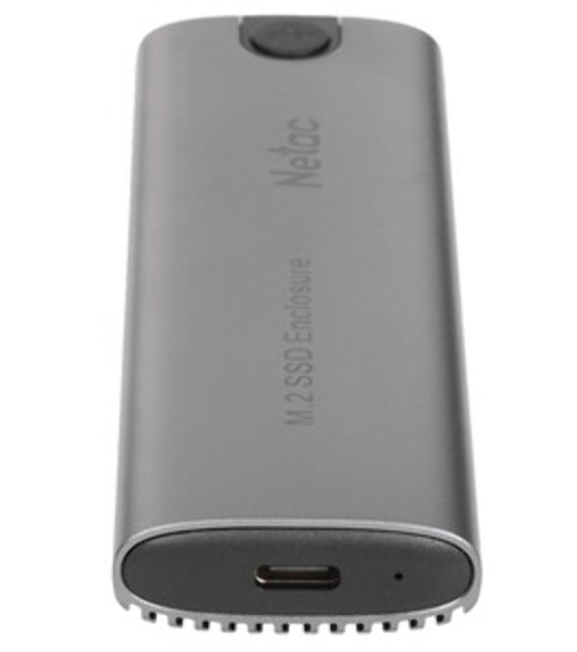 Внешний корпус для SSD Netac WH51 External SSD Case M.2 NVMe/SATA, with A to C cable, Aluminum