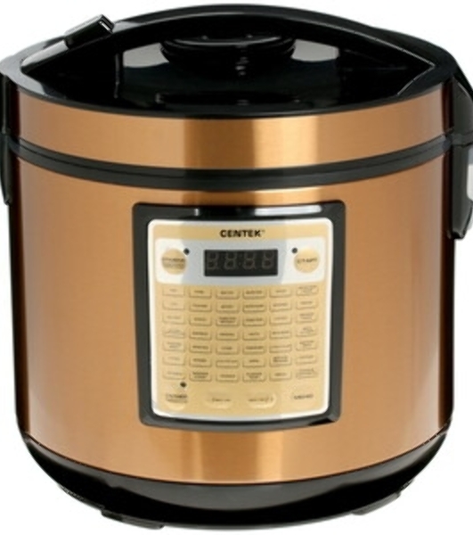Мультиварка Centek CT-1495 черный/золотистый, 5.0 л, 42 программы + Мультишеф