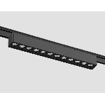 Светильник трековый светодиодный GV1409 BK черный IP20 12W 4200K 48V 24° 230*26*24, фото 1