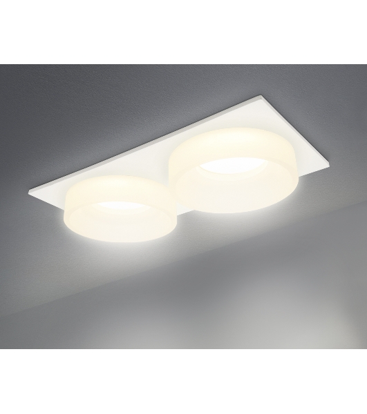 Светильник Ambrella light TN1317/2 SWH/FR белый песок/белый матовый GU5.3 182*92*45