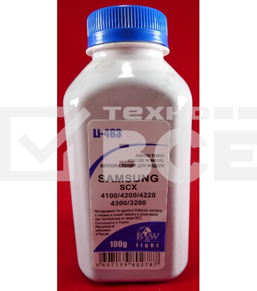 Тонер SAMSUNG ML-216x SCX 320x/340x/4100/4200/4220/4300 (фл, 100г) B&W Light фас России