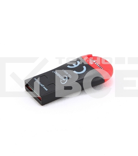 Картридер внешний USB2.0 Gembird, для считывания MicroSD карт, блистер