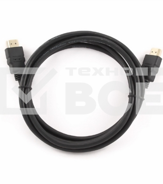 Кабель Cablexpert HDMI CC-HDMI4-0.5M, 19M/19M, v2.0, медь, позол.разъемы, экран, 0.5м, черный, пак