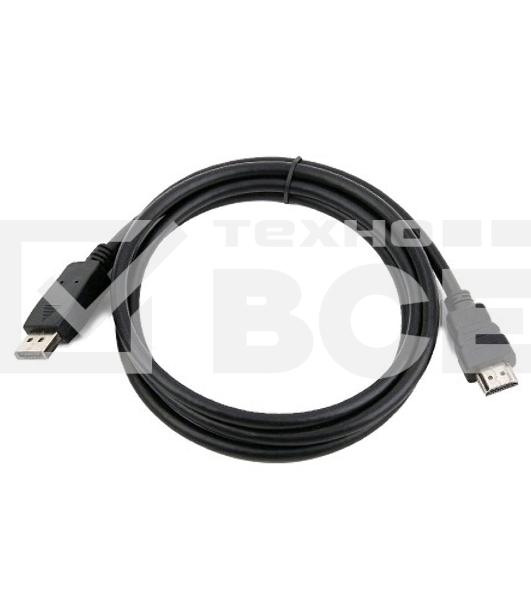 Кабель CablexpertDisplayPort->HDMI, 5м, 20M/19M, черный, экран, пакет