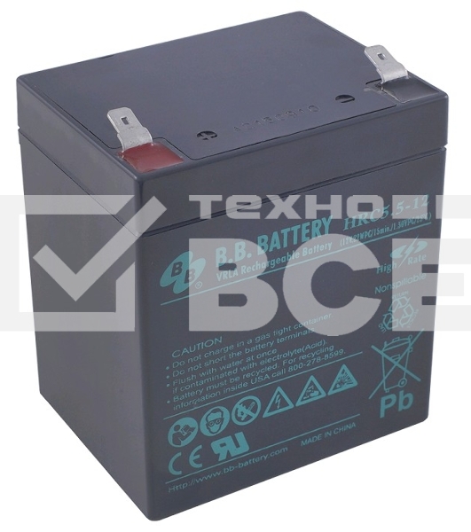 Батарея B.B. Battery HRC 5.5-12 (12V 5Ah)