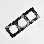 Рамка 3-м KARINA LIFE горизонт. черный бархат LEZARD 708-4200-148, фото 1