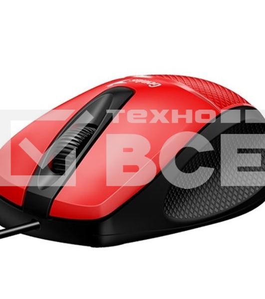 Мышь проводная Genius DX-150X красный, 1000 dpi, USB, кнопки - 3