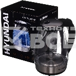 Чайник электрический Hyundai HYK-G2030 1.7л. 2200Вт черный (корпус: стекло), фото9