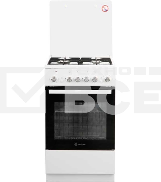 Комбинированная плита De Luxe 5040.40гэ(кр)чр белый