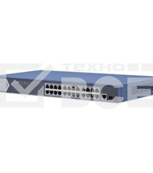 Коммутатор Hikvision DS-3E0526P-E 25G 1SFP 24PoE+ 270W неуправляемый