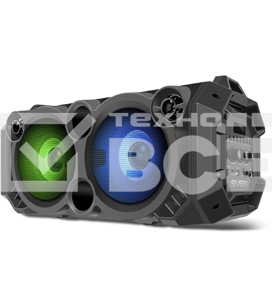 Колонка портативная Sven PS-550 черный 36W 2.0 BT/3.5Jack/USB 10м 2000mAh