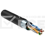 Кабель связи ITK витая пара F/UTP, кат.5E 4х2х24AWG solid, LDPE, 305м, черный, фото2